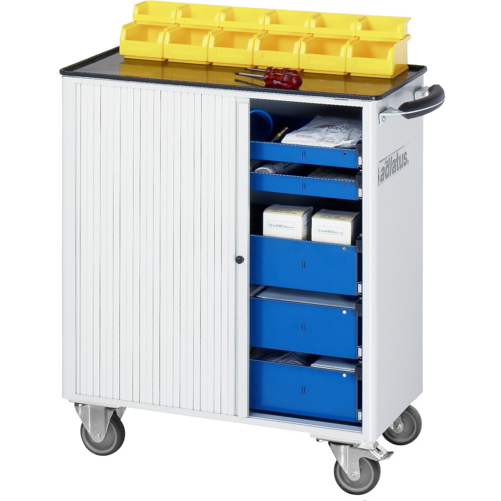 Immagine del prodotto n. 3: Carrello portautensili RAU serie adlatus 700, AxLxP 860 x 725 x 400 mm, 5 cassetti 2 x 40, 3 x 105 mm, piano di lavoro in metallo