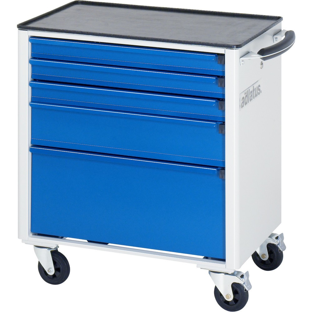 Immagine del prodotto n. 2: Carrello portautensili RAU serie adlatus 700, AxLxP 790 x 700 x 510 mm, 5 cassetti 3 x 65, 1 x 130, 1 x 260 mm, piano di lavoro in metallo