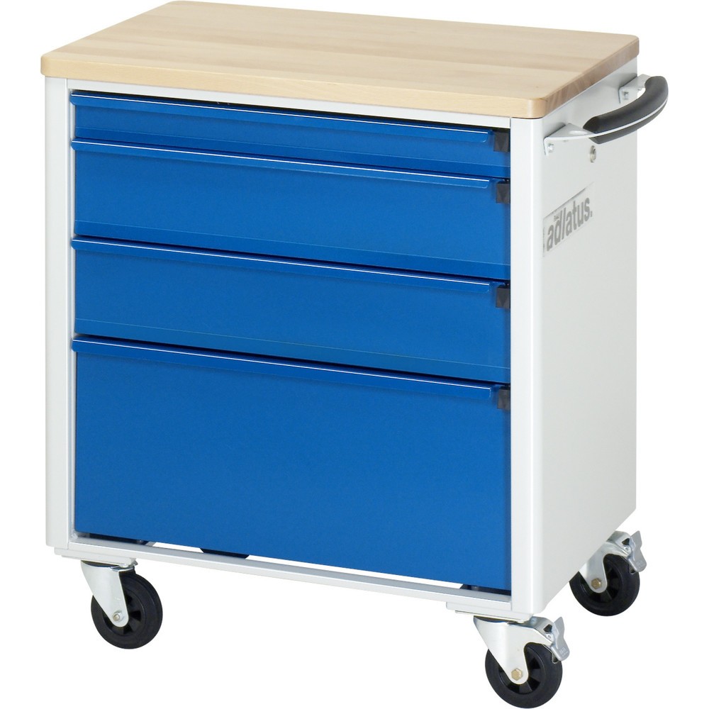 Immagine del prodotto n. 3: Carrello portautensili RAU serie adlatus 700, AxLxP 790 x 700 x 510 mm, 4 cassetti 1 x 65, 2 x 130, 1 x 260 mm, piano di lavoro in faggio