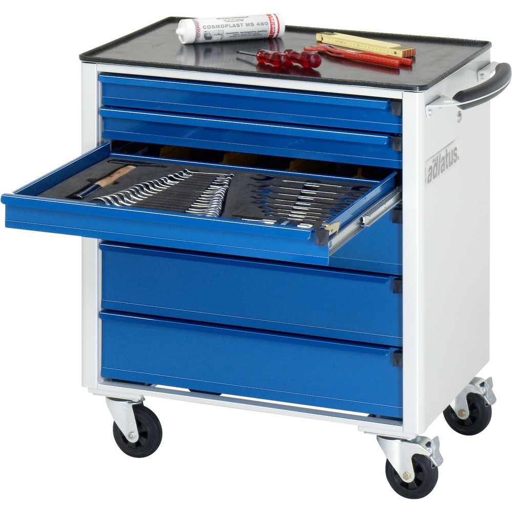 Immagine del prodotto n. 1: Carrello portautensili RAU serie adlatus 700, AxLxP 790 x 700 x 510 mm, 6 cassetti 3 x 65, 3 x 130 mm, piano di lavoro in metallo