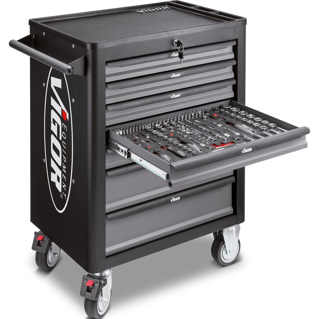 Immagine del prodotto: carrello utensili VIGOR® 1000, 7 cassetti, vuoto