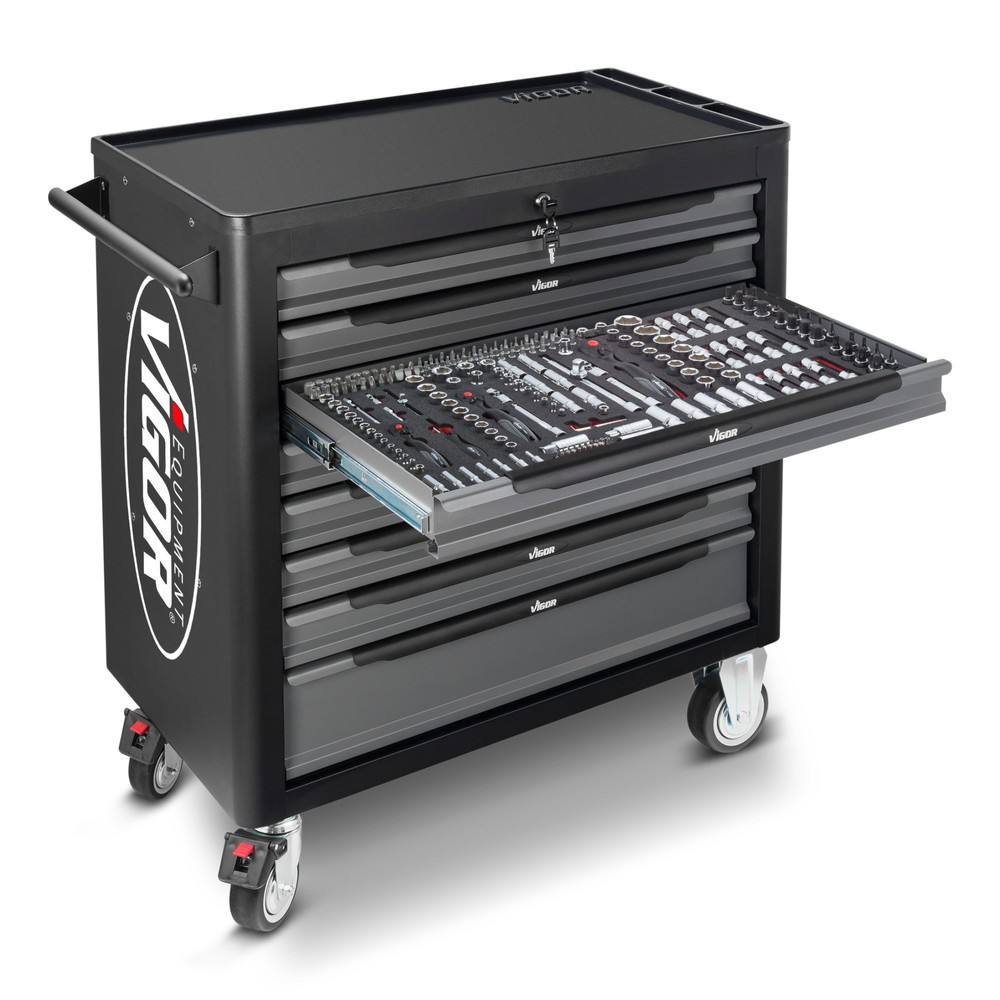 Immagine del prodotto: carrello utensili VIGOR® 1000 XL, 8 cassetti, vuoto
