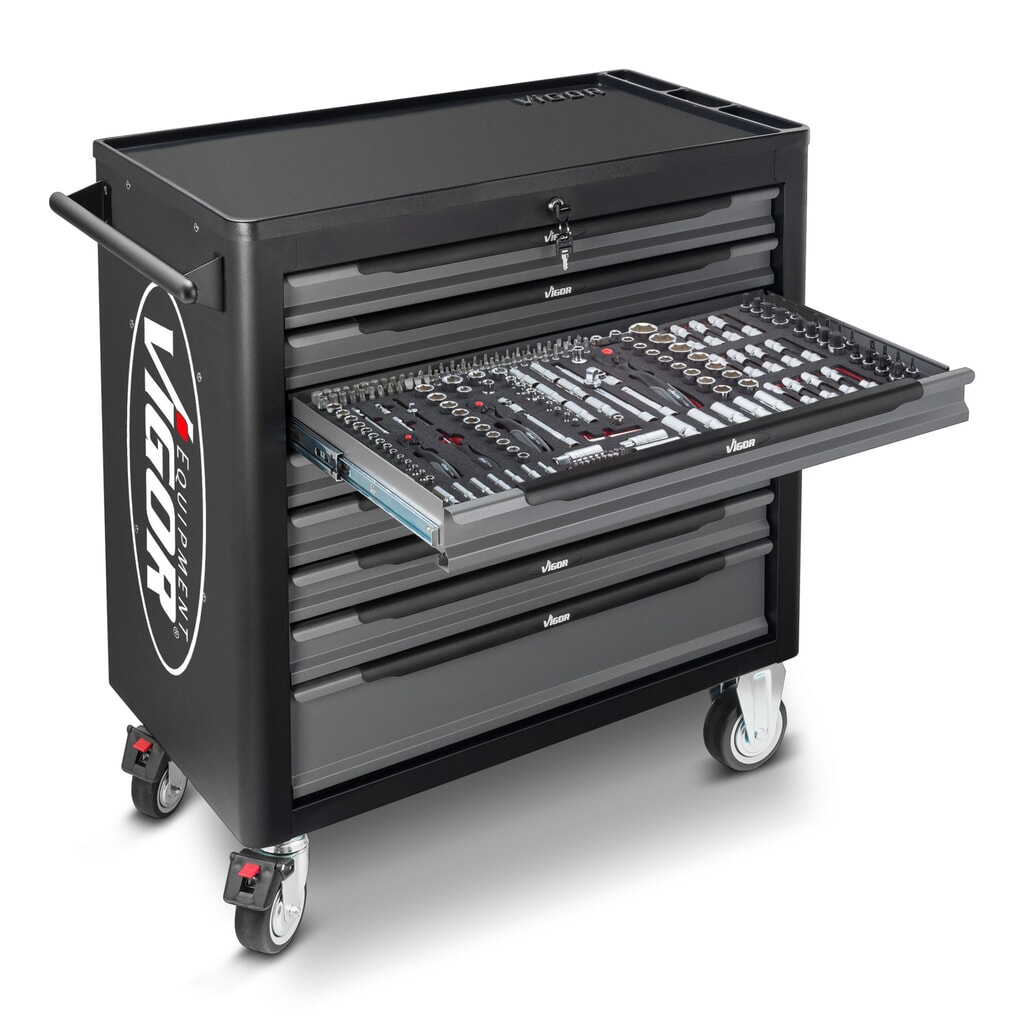 Immagine del prodotto: carrello utensili VIGOR® 1000 XL, 8 cassetti, vuoto