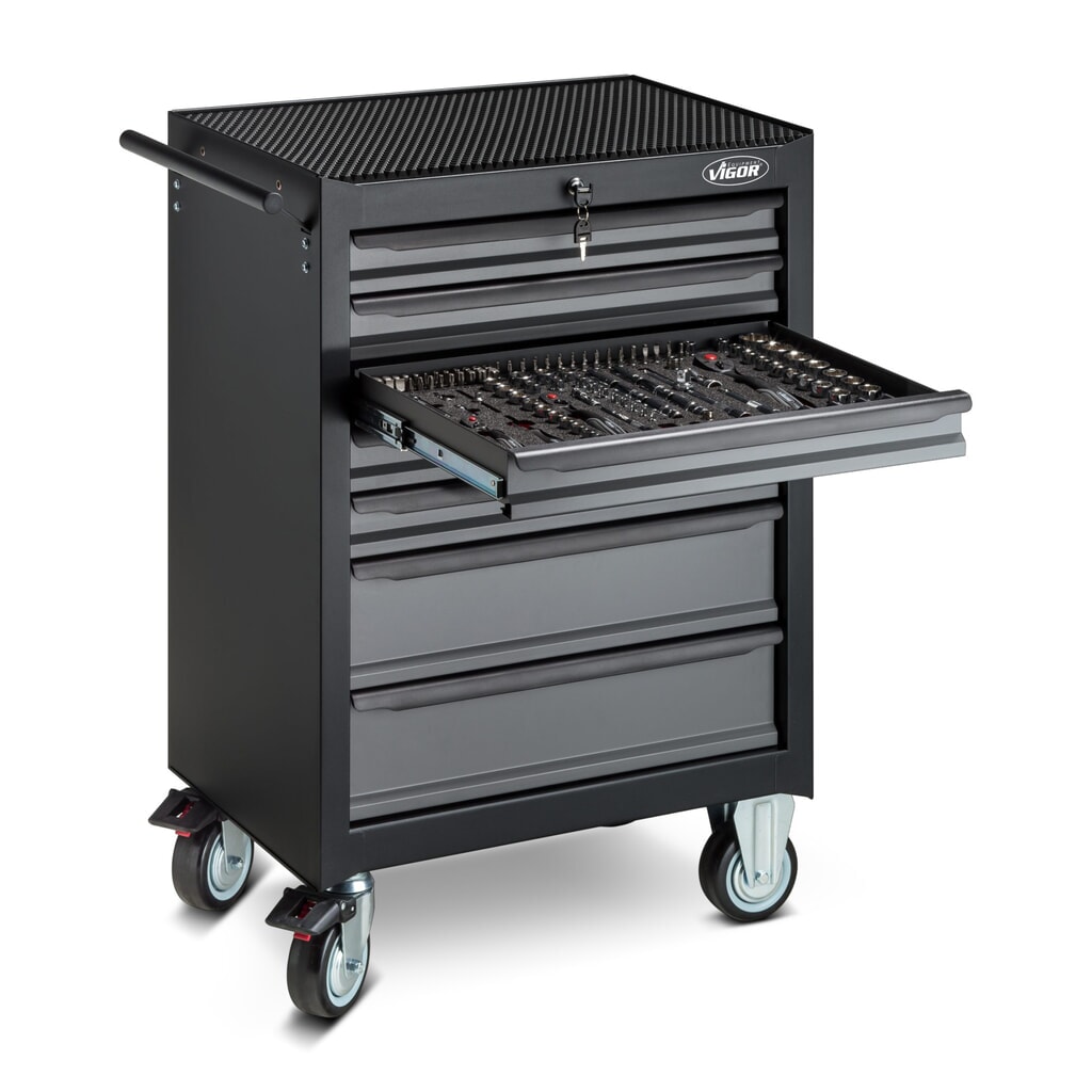 Immagine del prodotto: carrello utensili VIGOR® 500N, 7 cassetti, vuoto