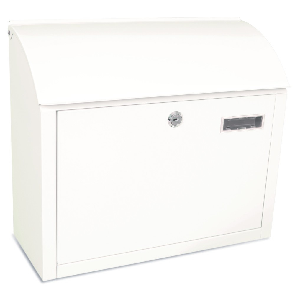 Immagine del prodotto n. 1: Cassetta delle lettere a parete Denian, in acciaio zincato, con serratura a cilindro, bianco