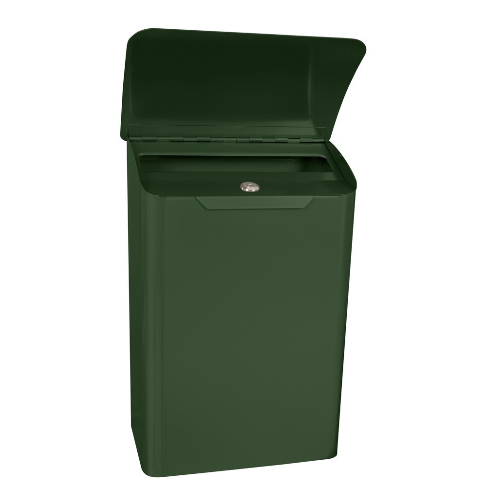 Immagine del prodotto n. 2: Cassetta delle lettere a parete Denian, in acciaio zincato, con serratura a cilindro, verde