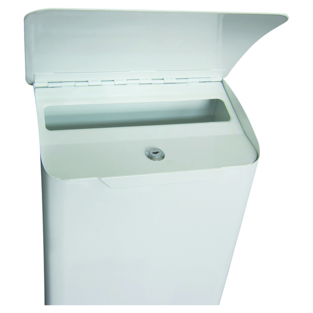 Immagine del prodotto n. 4: Cassetta delle lettere a parete Denian, in acciaio zincato, con serratura a cilindro, bianco