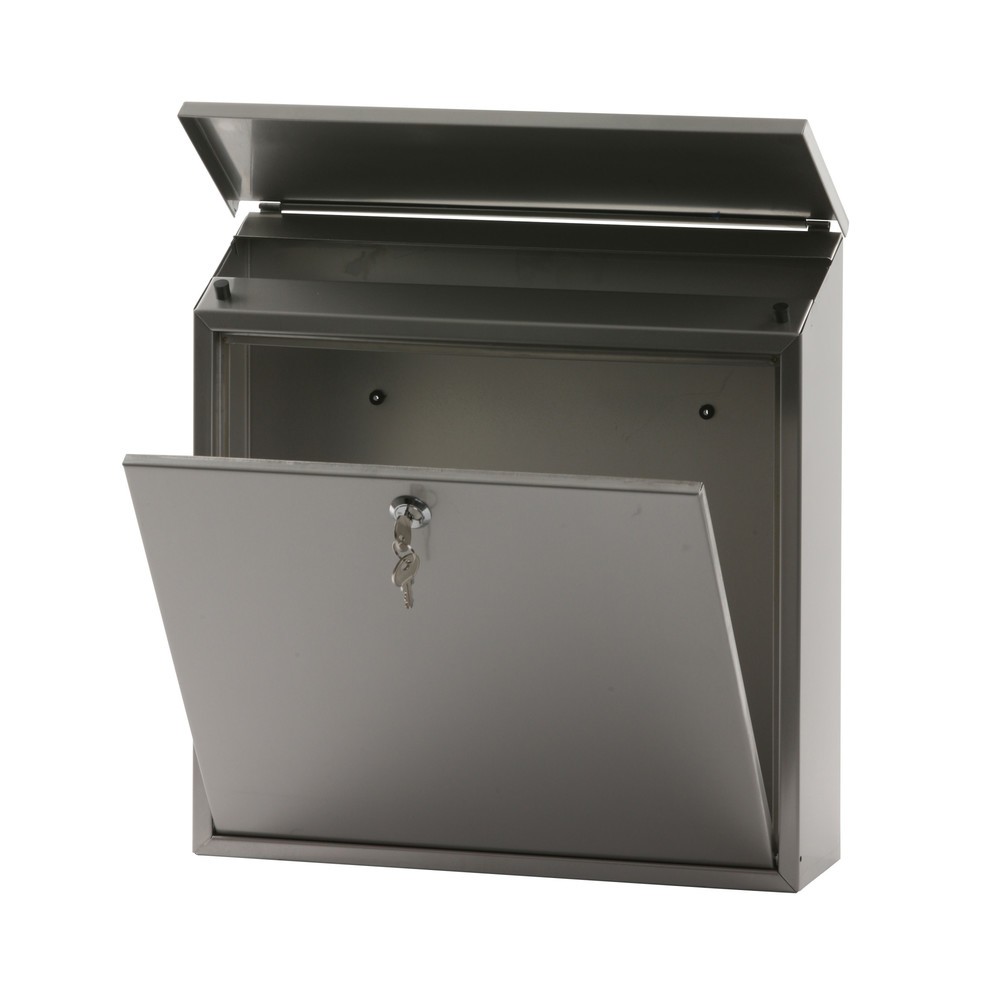 Immagine del prodotto n. 2: Cassetta delle lettere a parete Malagan, con serratura a cilindro, in acciaio inox