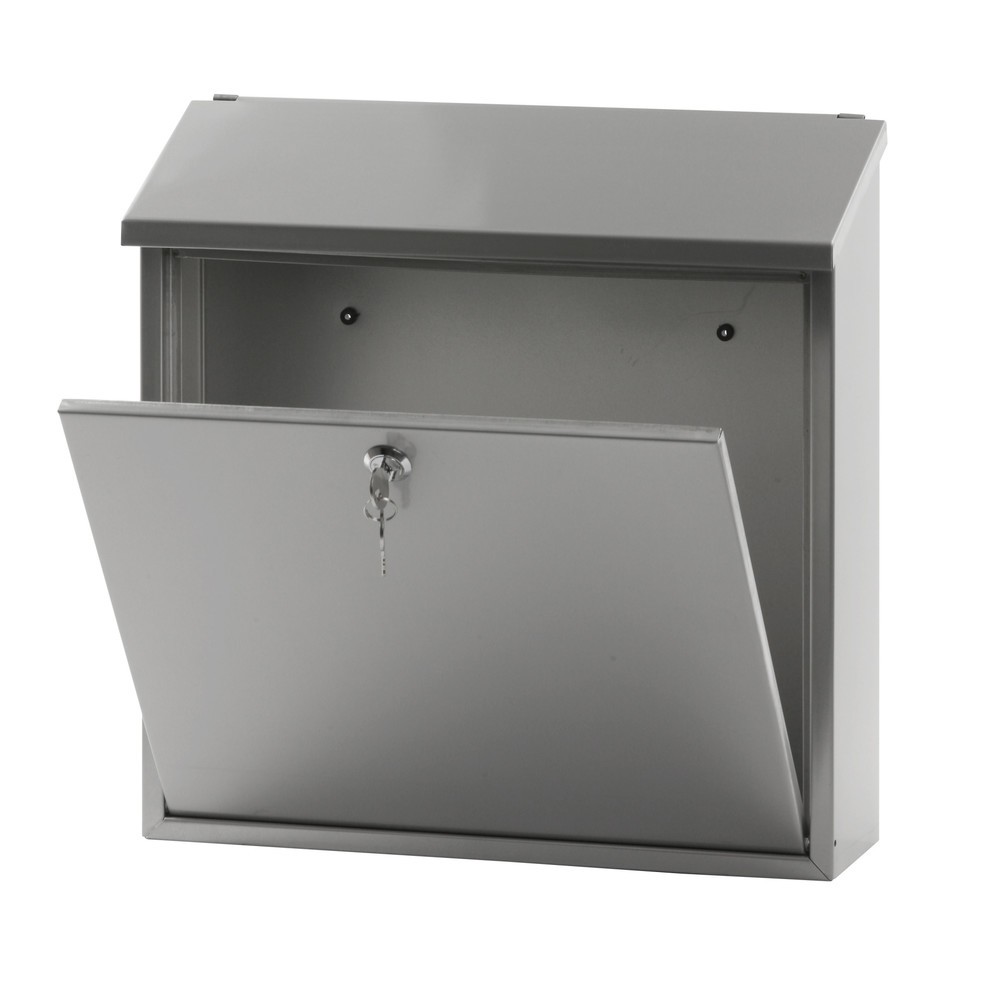 Immagine del prodotto n. 4: Cassetta delle lettere a parete Malagan, con serratura a cilindro, in acciaio inox