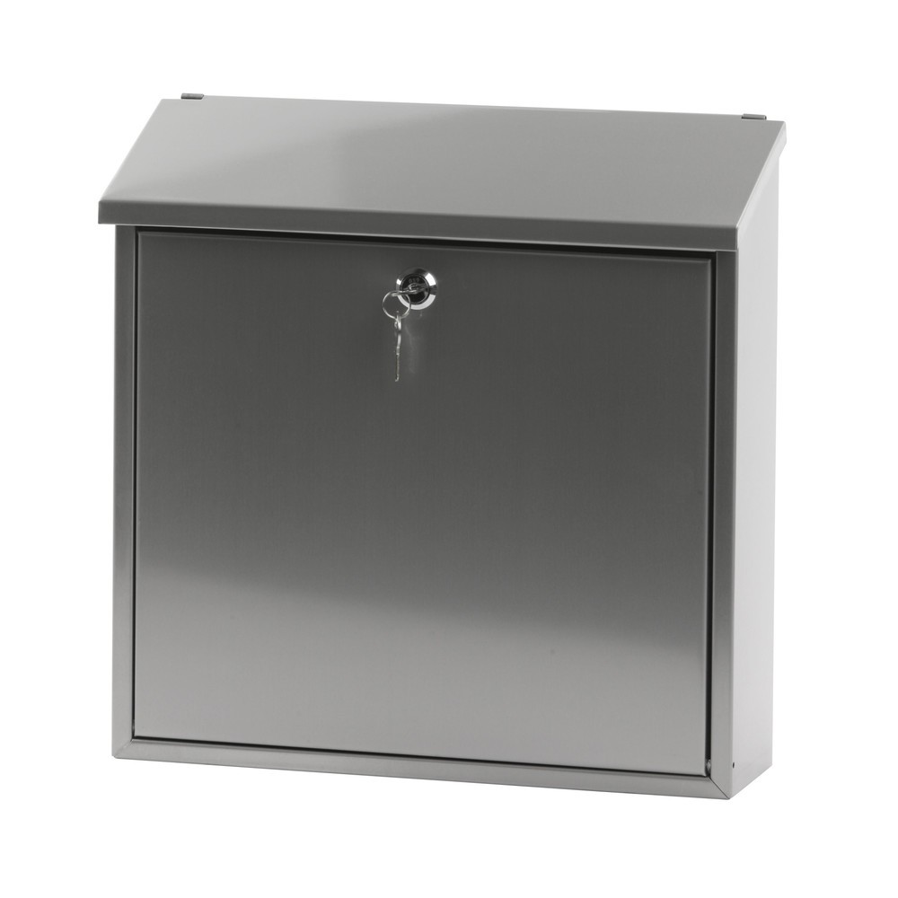 Immagine del prodotto n. 5: Cassetta delle lettere a parete Malagan, con serratura a cilindro, in acciaio inox