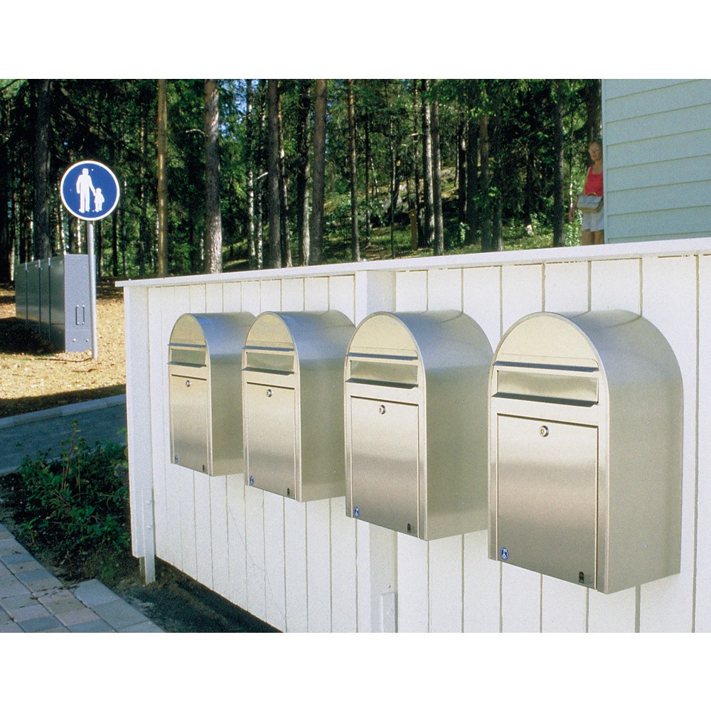 Immagine del prodotto n. 4: Cassetta delle lettere Bobi con apertura, AxLaxLu 500 x 320 x 210 mm, acciaio inox