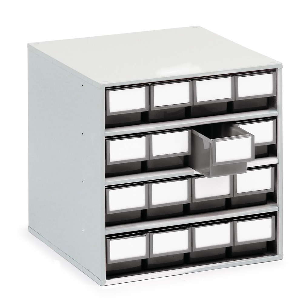 Immagine del prodotto: Cassettiera, 16 cassetti, profondità 400 mm, grigio antracite