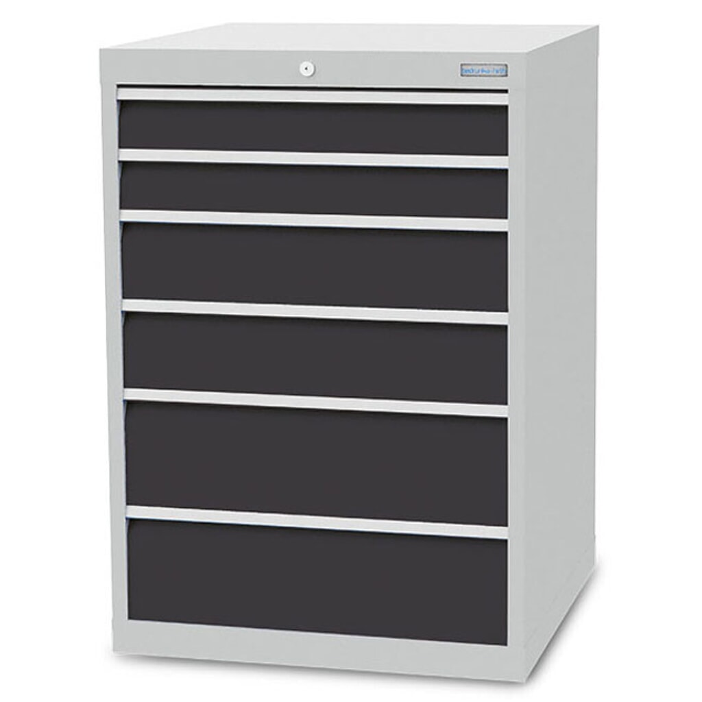 Cassettiera Bedrunka+Hirth R 24-24, AxLxP 1.019 x 705 x 736 mm, grigio chiaro, grigio antracite, 6 cassetti 2x100 + 2x150 + 2x200 mm Immagine del prodotto: Cassettiera Bedrunka+Hirth R 24-24, AxLxP 1.019 x 705 x 736 mm, grigio chiaro, grigio antracite, 6 cassetti 2x100 + 2x150 + 2x200 mm