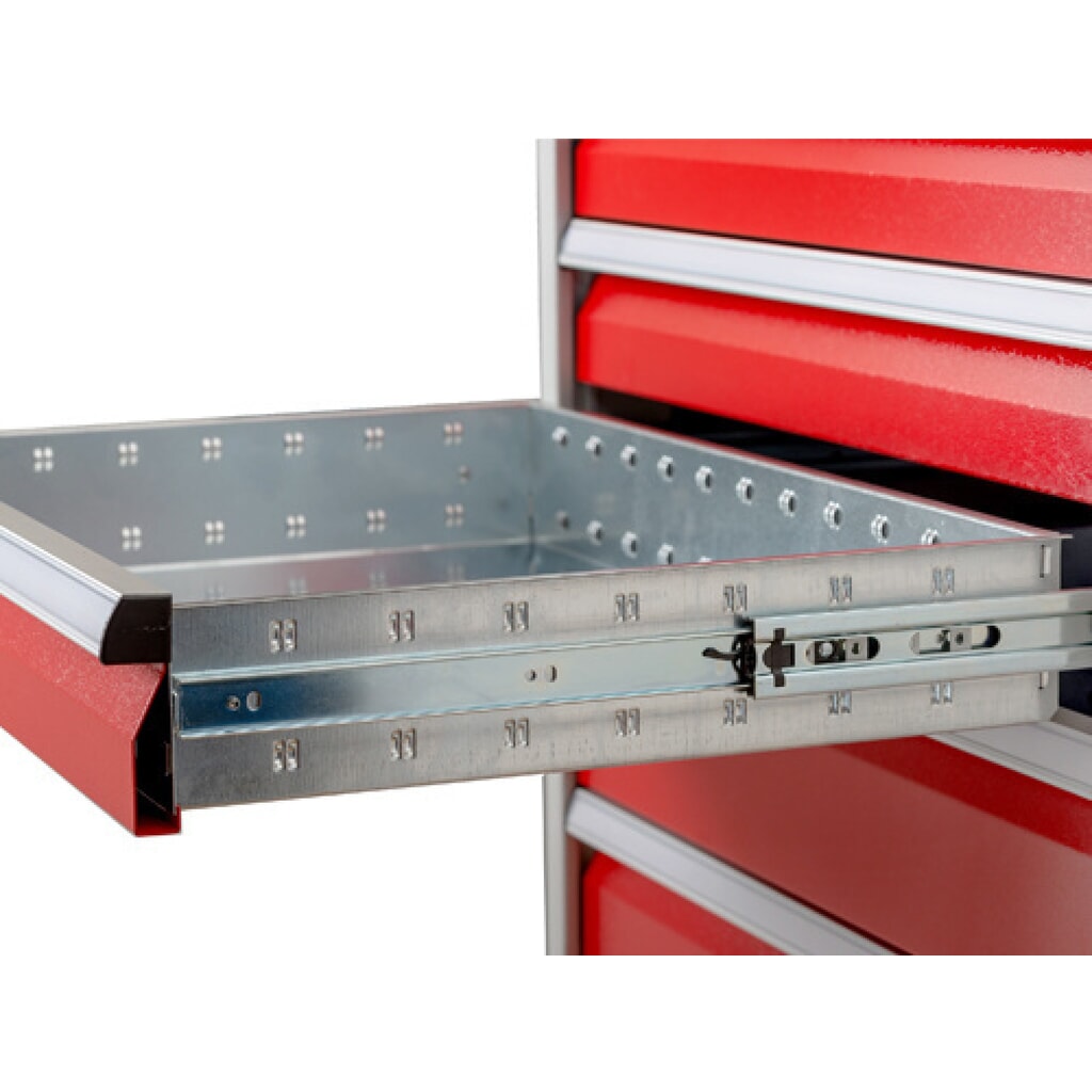Immagine del prodotto n. 2: Bedrunka+Hirth Contenitore su ruote con portata per cassetto 50 kg, estrazione completa, AxLxP 805 x 530 x 500 mm, Blu genziana