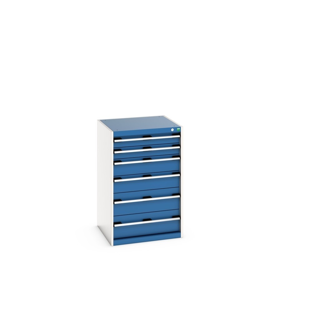 Immagine del prodotto: bott cubio cassettiera, cassetti 2x100 + 2x150 x 2x200 mm, portata 75 kg ciascuno, larghezza 650 mm, Blu genziana
