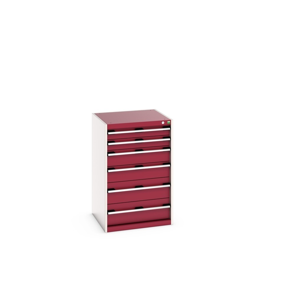 Immagine del prodotto: bott cubio cassettiera, cassetti 2x100 + 2x150 x 2x200 mm, portata 75 kg ciascuno, larghezza 650 mm, Rosso porpora