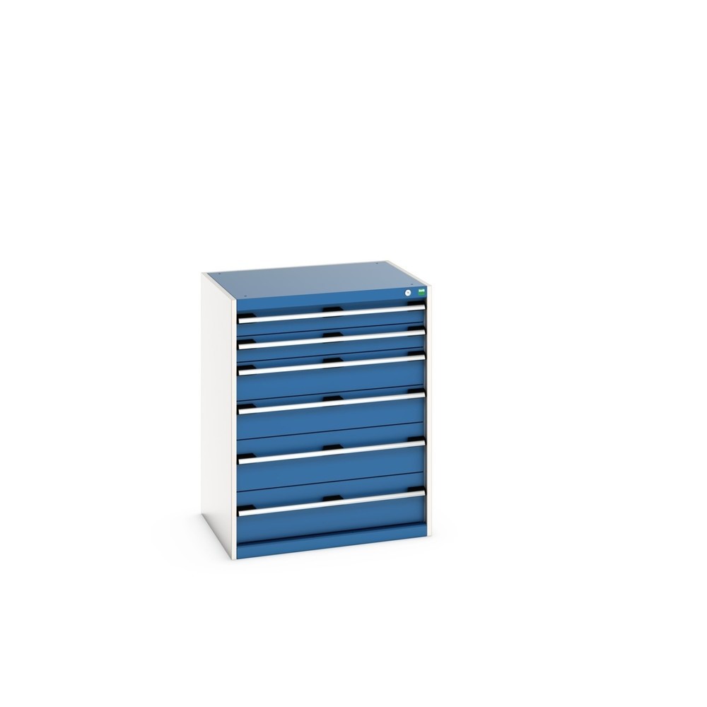 Immagine del prodotto: bott cubio cassettiera, cassetti 2x100 + 2x150 x 2x200 mm, portata 75 kg ciascuno, larghezza 800 mm, Blu genziana