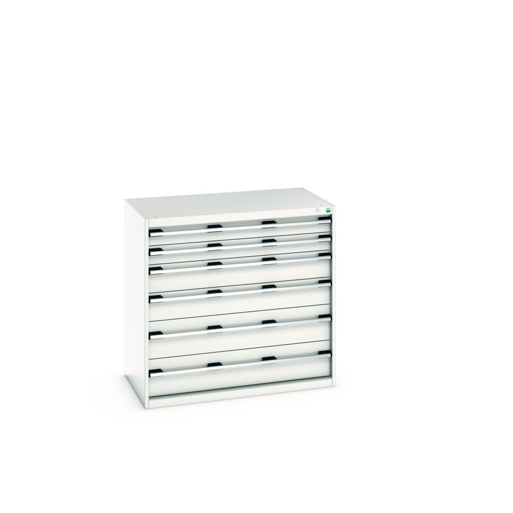 Immagine del prodotto: bott cubio cassettiera, cassetti 2x100 + 2x150 x 2x200 mm, portata 75 kg ciascuno, larghezza 1.050 mm, grigio chiaro