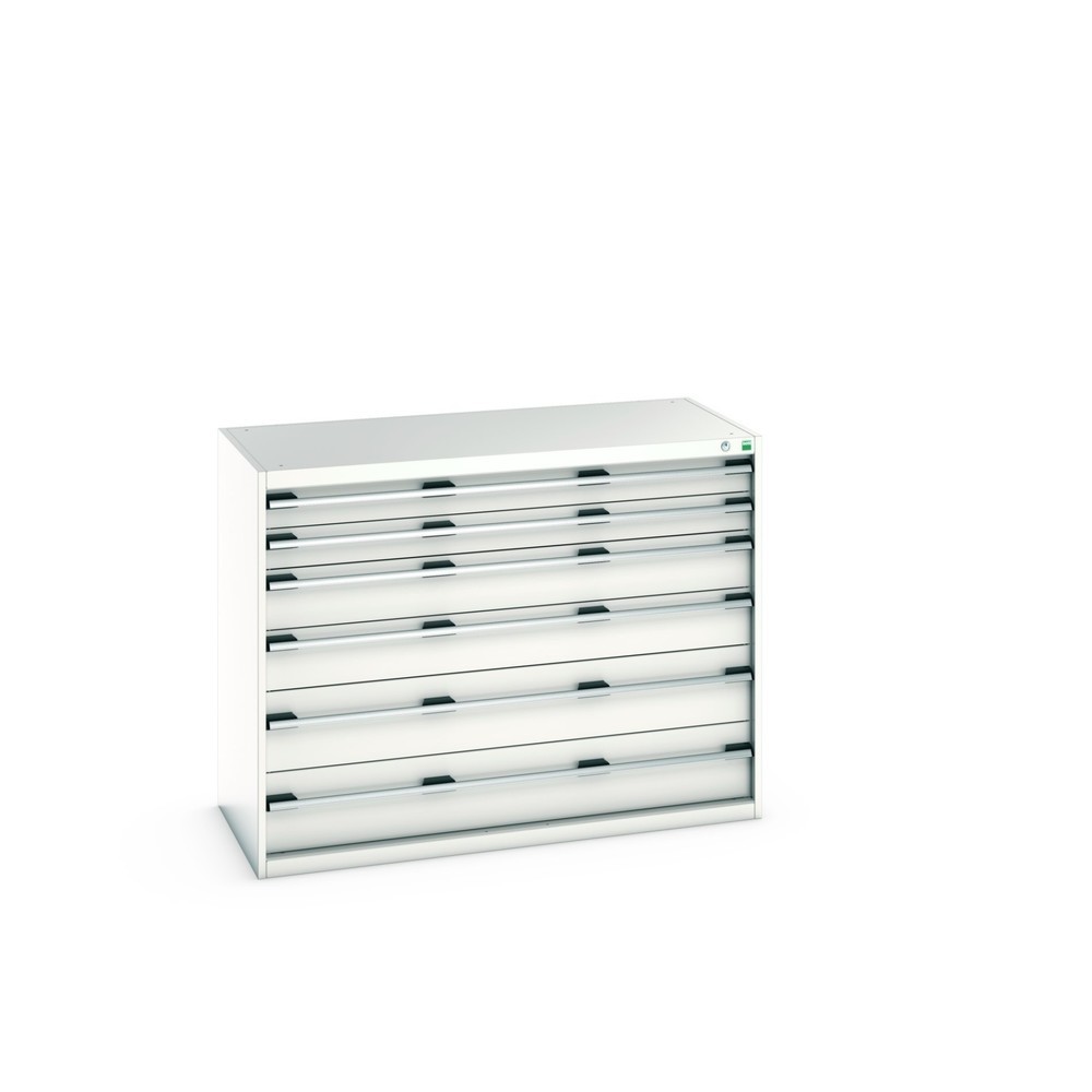 Immagine del prodotto: Cassettiera bott cubio, cassetti 2x100 + 2x150+ 2x200 mm, portata 200 kg ciascuno, larghezza 1.300 mm, grigio chiaro