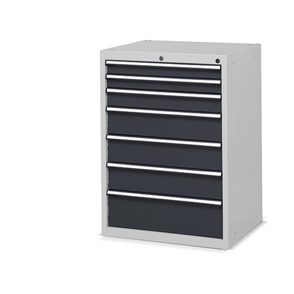 Immagine del prodotto n. 1: Cassettiera Fami FLEXA, 7 cassetti, AxLxP 1.002 x 717 x 600 mm, grigio chiaro, antracite
