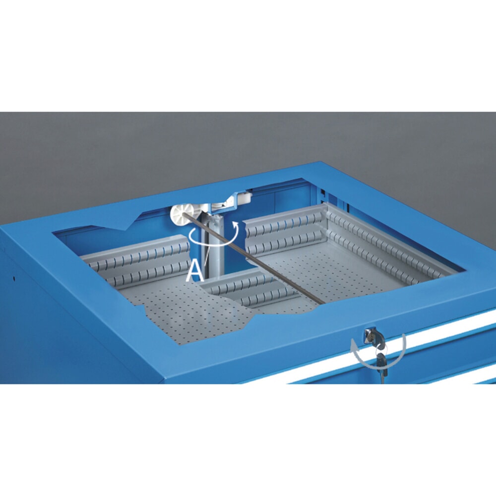 Immagine del prodotto n. 3: Cassettiera Fami FLEXA, 7 cassetti, AxLxP 1.002 x 1.023 x 600 mm, grigio chiaro, antracite