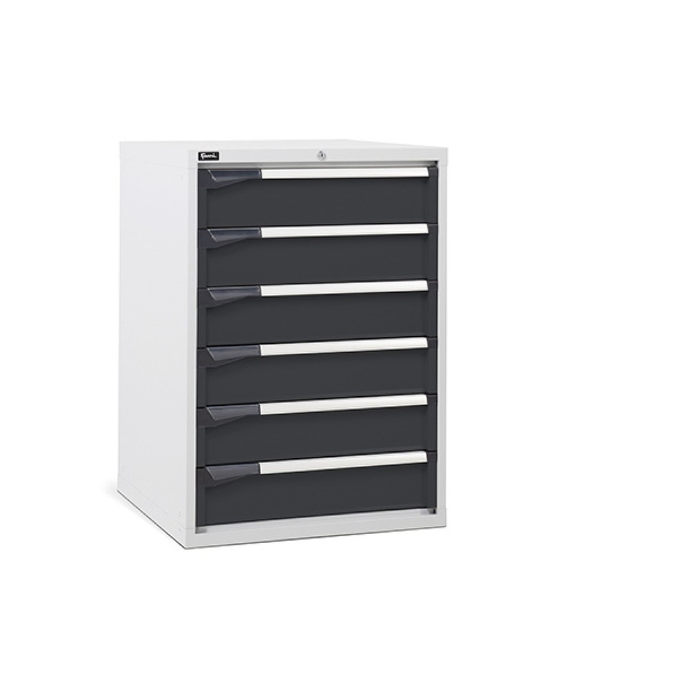 Immagine del prodotto: Cassettiera Fami MASTER, 6 cassetti, AxLxP 1.000 x 714 x 726 mm, grigio chiaro, antracite