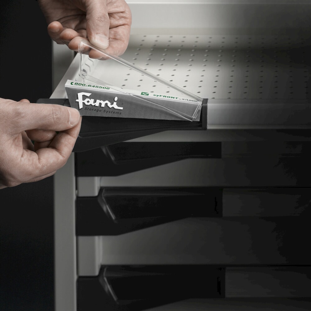 Immagine del prodotto n. 11: Cassettiera Fami MASTER, 6 cassetti, AxLxP 1.000 x 714 x 726 mm, grigio chiaro, antracite