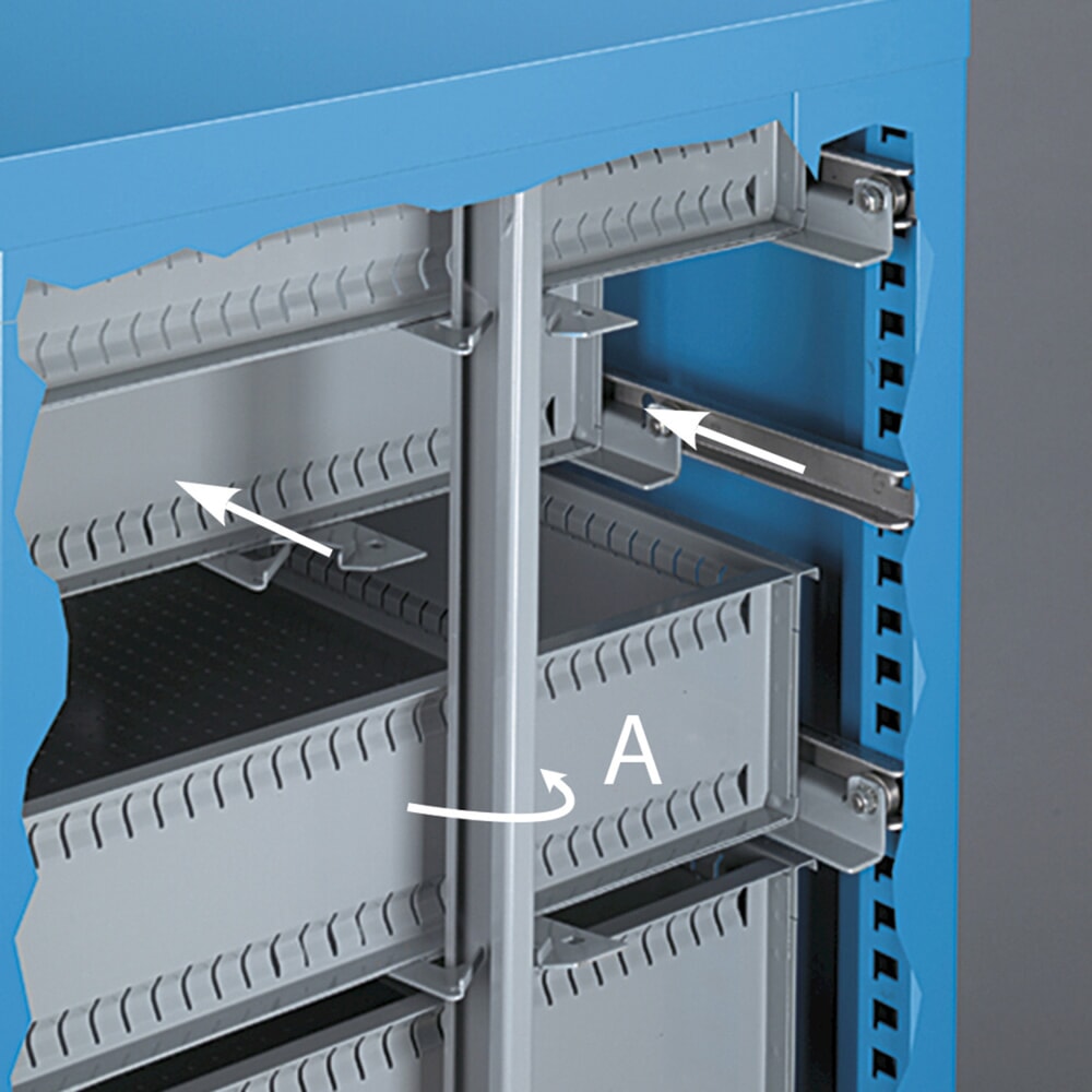 Immagine del prodotto n. 13: Cassettiera Fami MASTER, 6 cassetti, AxLxP 1.000 x 714 x 726 mm, azzurro