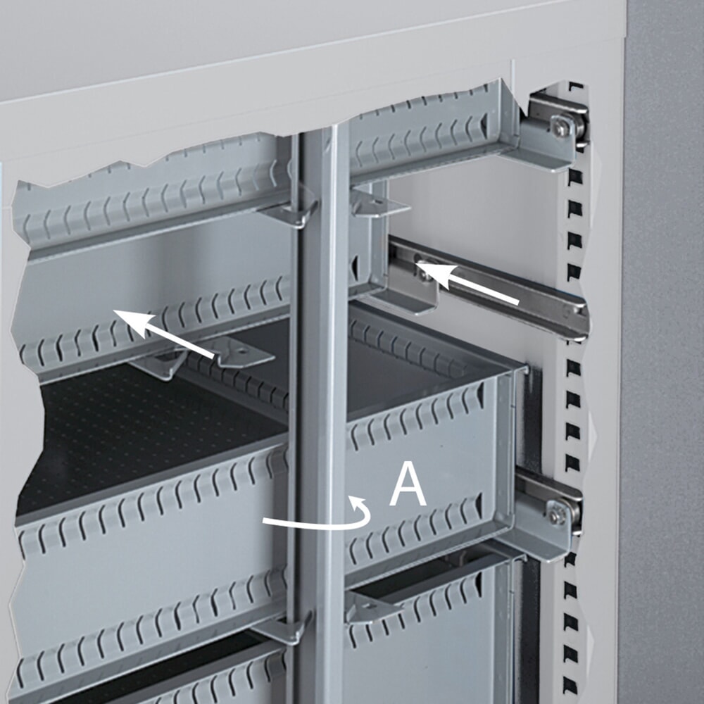 Immagine del prodotto n. 13: Cassettiera Fami MASTER, 6 cassetti, AxLxP 1.000 x 714 x 726 mm, grigio chiaro, antracite