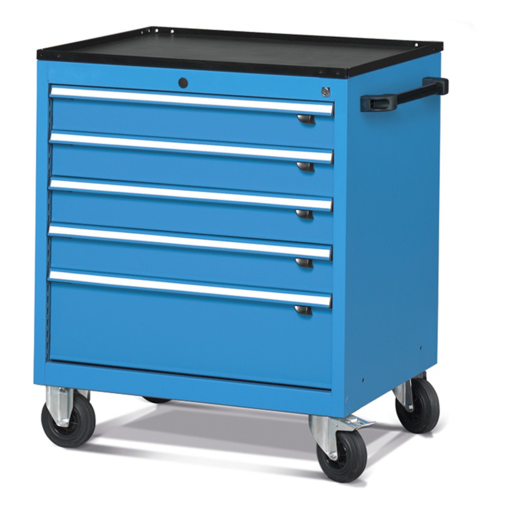 Immagine del prodotto n. 1: Cassettiera mobile Fami FLEXA, 5 cassetti, AxLxP 853 x 794 x 600 mm, azzurro