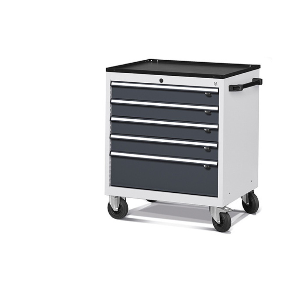 Immagine del prodotto n. 1: Cassettiera mobile Fami FLEXA, 5 cassetti, AxLxP 853 x 794 x 600 mm, grigio chiaro, antracite