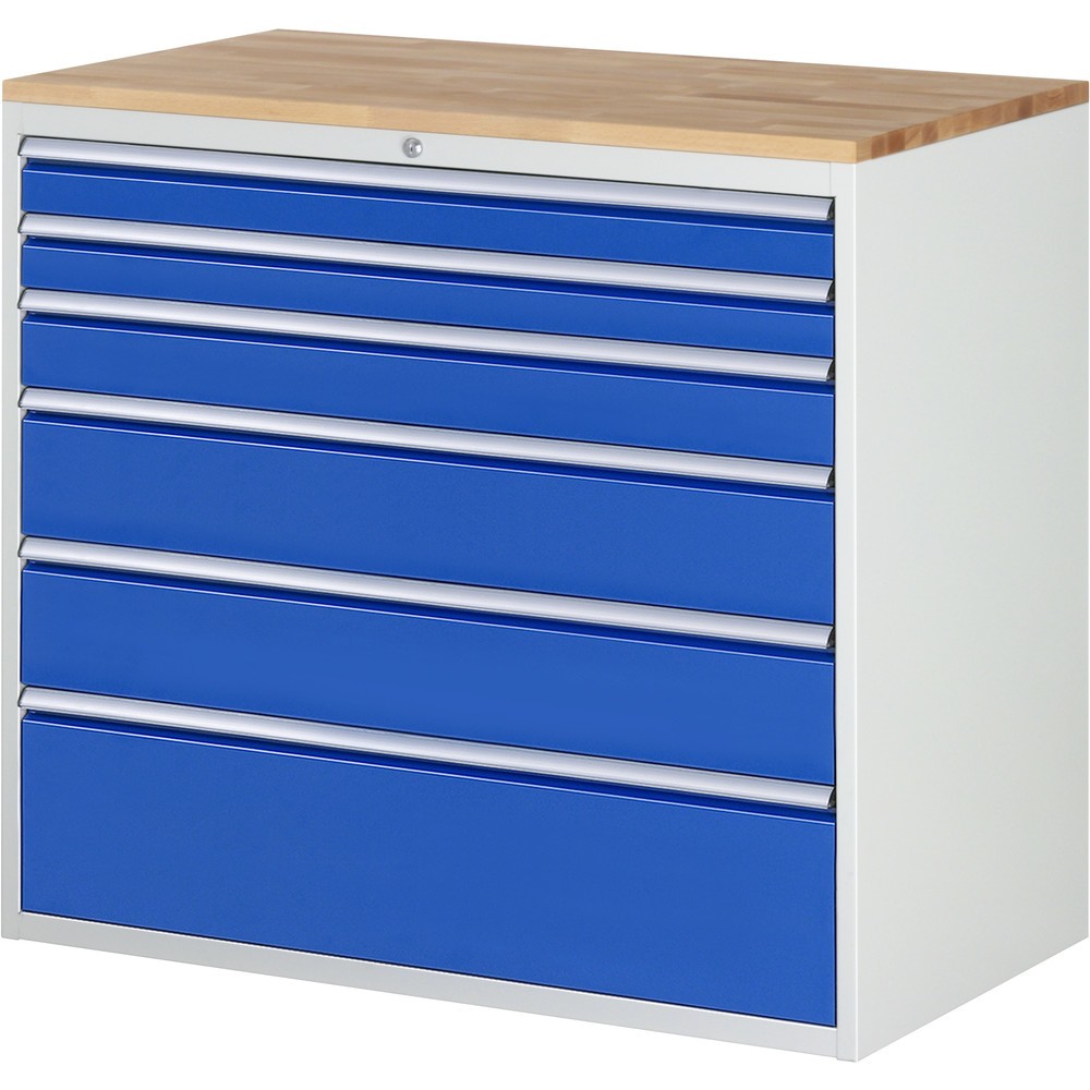 Immagine del prodotto: RAU Cassettiera Serie 7000, HxLxP 1.035 x 1.145 x 650 mm, con 6 cassetti misura XXL, piano in faggio