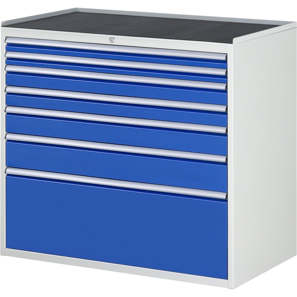 Immagine del prodotto n. 1: Cassettiera RAU serie 7000, AxLxP 1.035 x 1.145 x 650 mm, 7 cassetti 2 x 60, 2 x 90, 1 x 120, 1 x 150, 1 x 360 mm, piano di lavoro in metallo