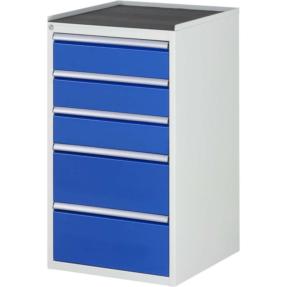 Immagine del prodotto: RAU Cassettiera Serie 7000, HxLxP 1.035 x 580 x 650 mm, con 5 cassetti misura L, piano in metallo