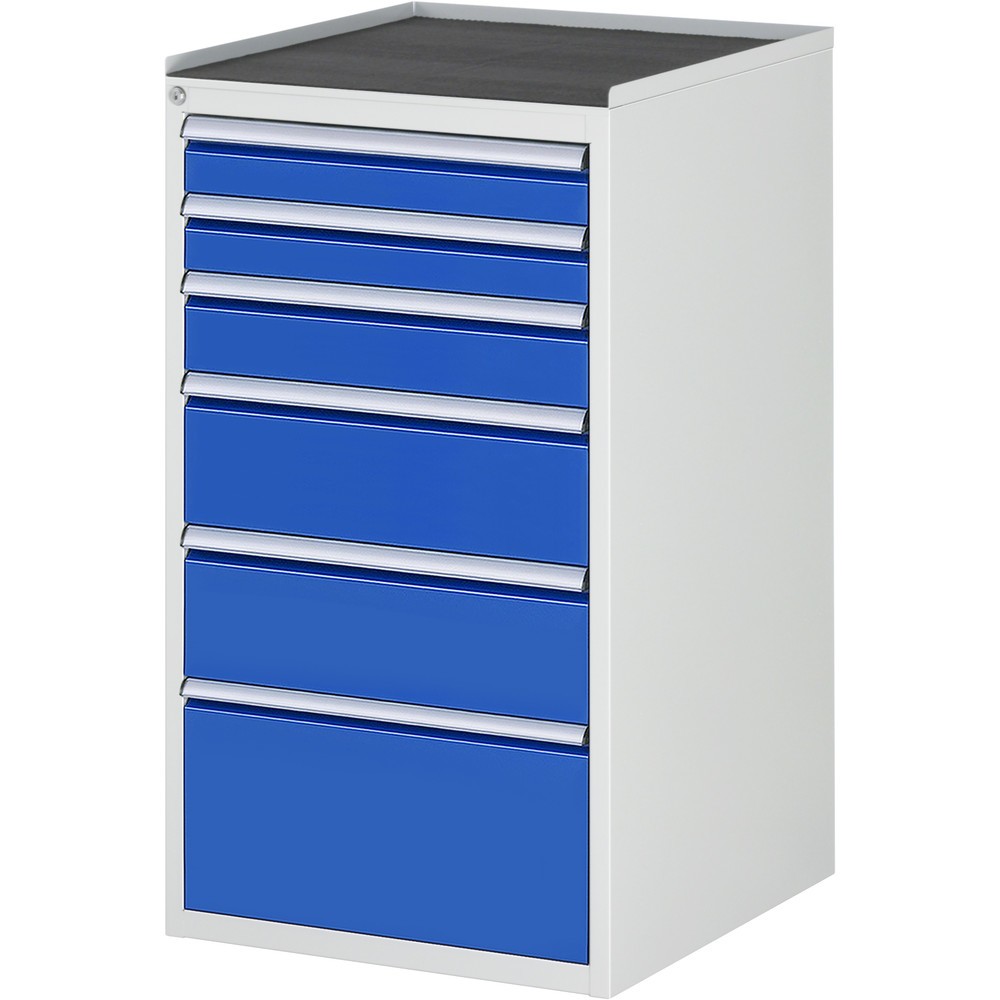 Immagine del prodotto n. 1: RAU Cassettiera Serie 7000, HxLxP 1.035 x 580 x 650 mm, con 6 cassetti misura L, piano in metallo