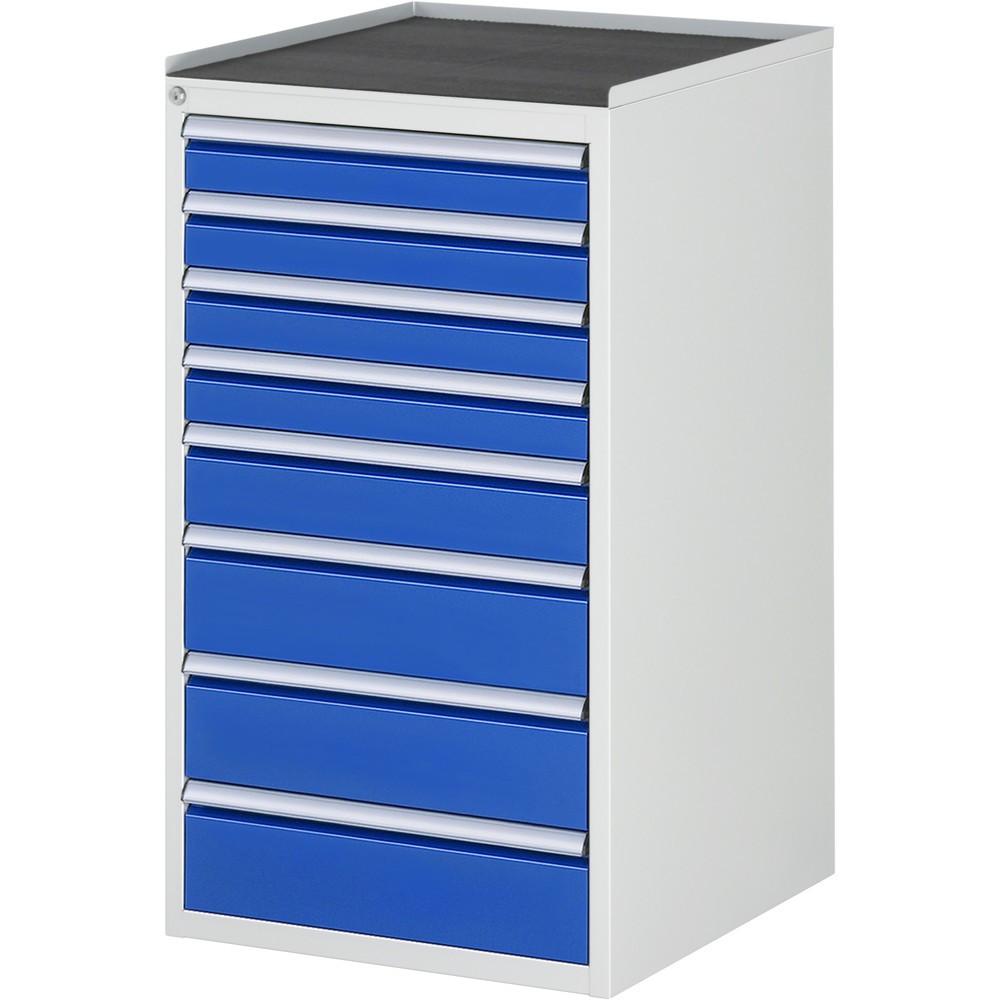 Immagine del prodotto n. 1: RAU Cassettiera Serie 7000, HxLxP 1.035 x 580 x 650 mm, con 8 cassetti misura L, piano in metallo