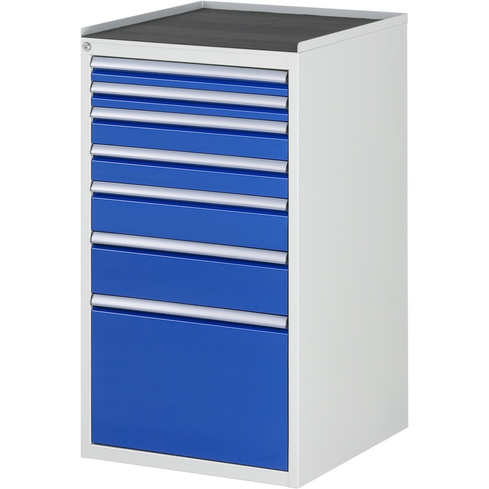 Immagine del prodotto n. 1: Cassettiera RAU serie 7000, AxLxP 1.035 x 580 x 650 mm, 7 cassetti 2 x 60, 2 x 90, 1 x 120, 1 x 150, 1 x 360 mm, piano di lavoro in metallo