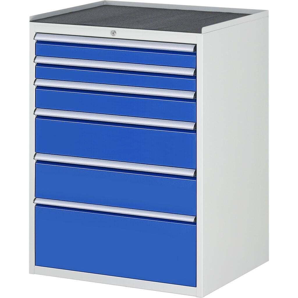 RAU Cassettiera Serie 7000, HxLxP 1.035 x 770 x 650 mm, con 6 cassetti misura XL, piano in metallo Immagine del prodotto: RAU Cassettiera Serie 7000, HxLxP 1.035 x 770 x 650 mm, con 6 cassetti misura XL, piano in metallo