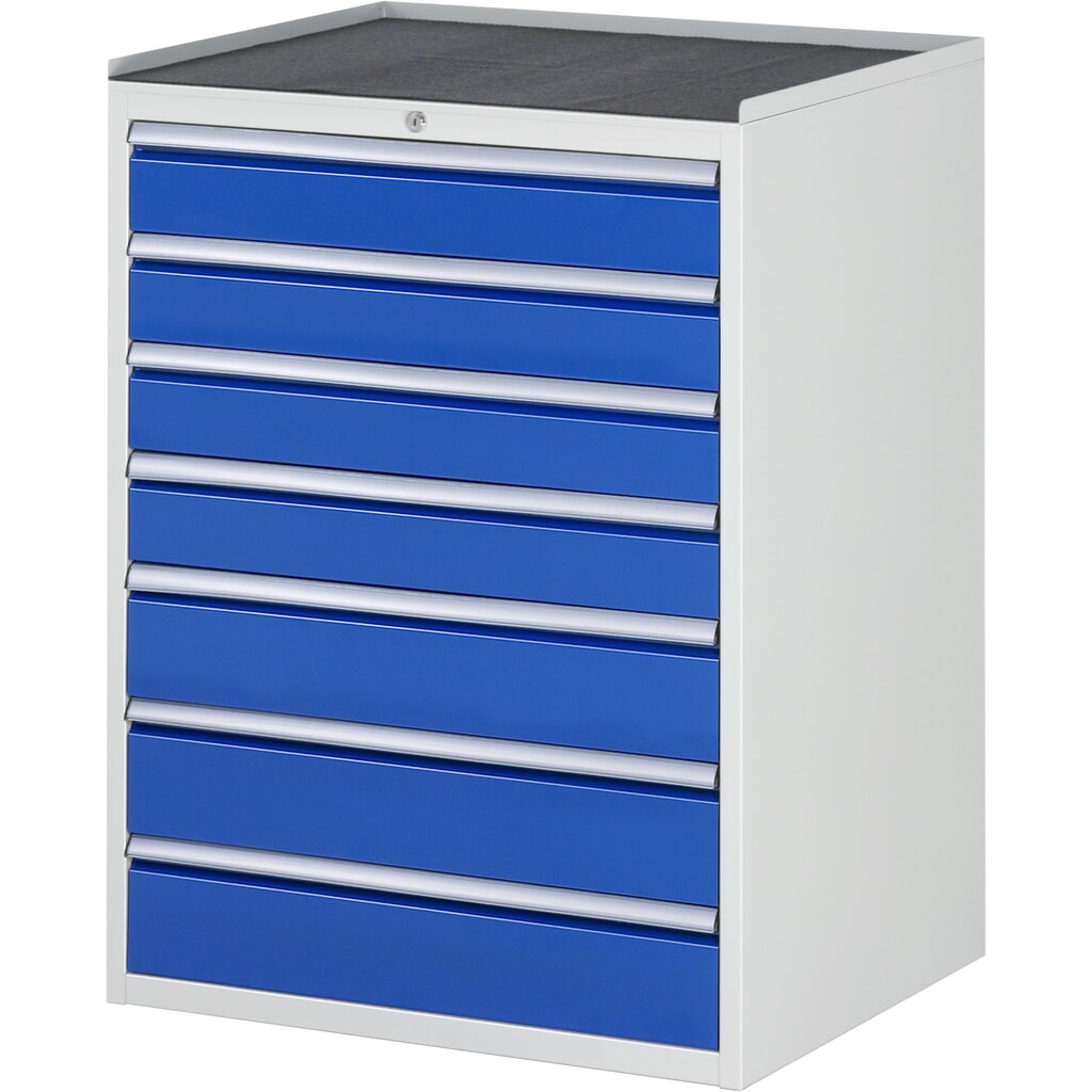 Immagine del prodotto: RAU Cassettiera Serie 7000, HxLxP 1.035 x 770 x 650 mm, con 7 cassetti misura XL, piano in metallo