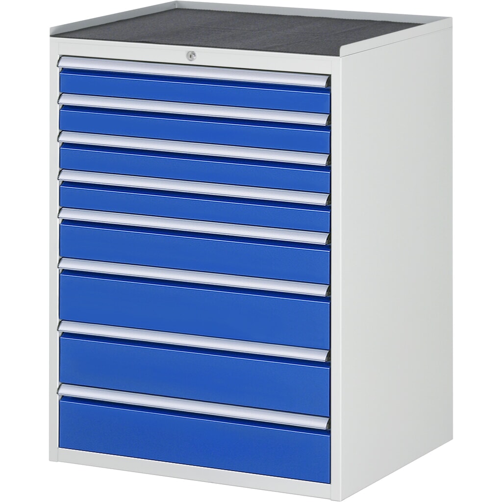 RAU Cassettiera Serie 7000, HxLxP 1.035 x 770 x 650 mm, con 8 cassetti misura XL, piano in metallo Immagine del prodotto: RAU Cassettiera Serie 7000, HxLxP 1.035 x 770 x 650 mm, con 8 cassetti misura XL, piano in metallo