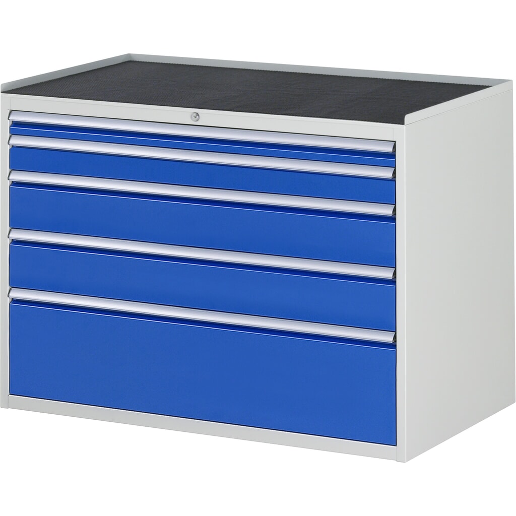 RAU Cassettiera Serie 7000, HxLxP 825 x 1.145 x 650 mm, con 5 cassetti misura XXL, piano in metallo Immagine del prodotto: RAU Cassettiera Serie 7000, HxLxP 825 x 1.145 x 650 mm, con 5 cassetti misura XXL, piano in metallo