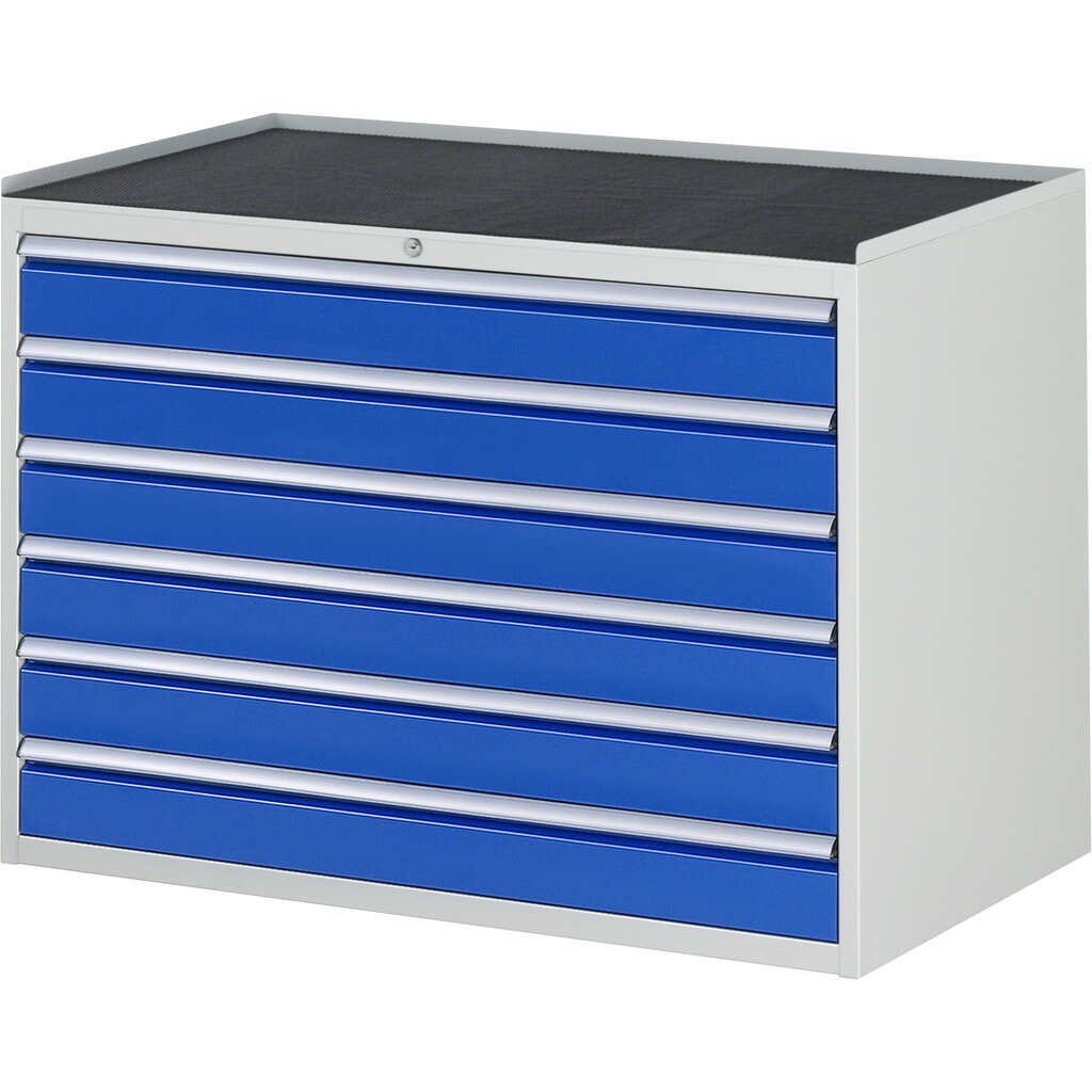 RAU Cassettiera Serie 7000, HxLxP 825 x 1.145 x 650 mm, con 6 cassetti misura XXL, piano in metallo Immagine del prodotto: RAU Cassettiera Serie 7000, HxLxP 825 x 1.145 x 650 mm, con 6 cassetti misura XXL, piano in metallo