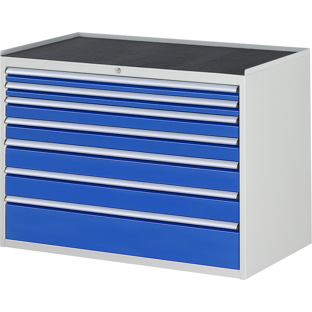 RAU Cassettiera Serie 7000, HxLxP 825 x 1.145 x 650 mm, con 7 cassetti misura XXL, piano in metallo Immagine del prodotto: RAU Cassettiera Serie 7000, HxLxP 825 x 1.145 x 650 mm, con 7 cassetti misura XXL, piano in metallo