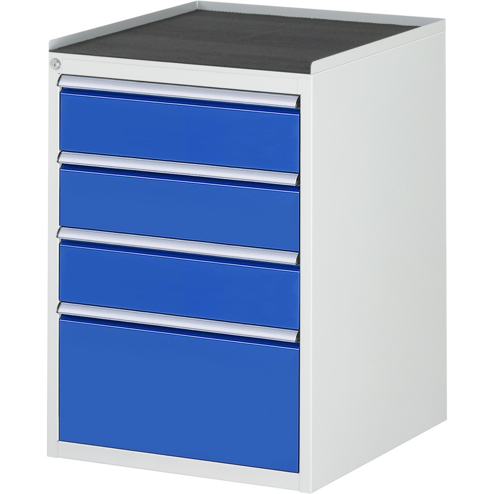 RAU Cassettiera Serie 7000, HxLxP 825 x 580 x 650 mm, con 4 cassetti misura L, piano in metallo Immagine del prodotto: RAU Cassettiera Serie 7000, HxLxP 825 x 580 x 650 mm, con 4 cassetti misura L, piano in metallo