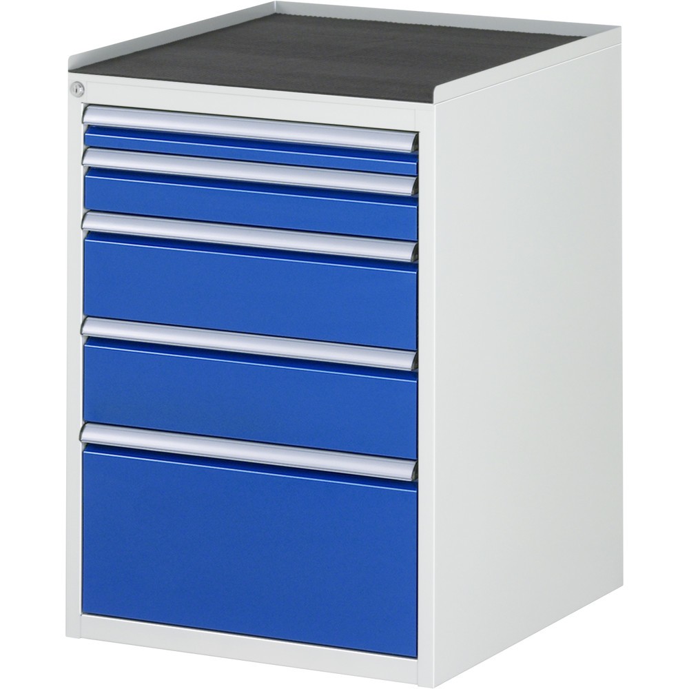 Immagine del prodotto n. 1: RAU Cassettiera Serie 7000, HxLxP 825 x 580 x 650 mm, con 5 cassetti misura L, piano in metallo