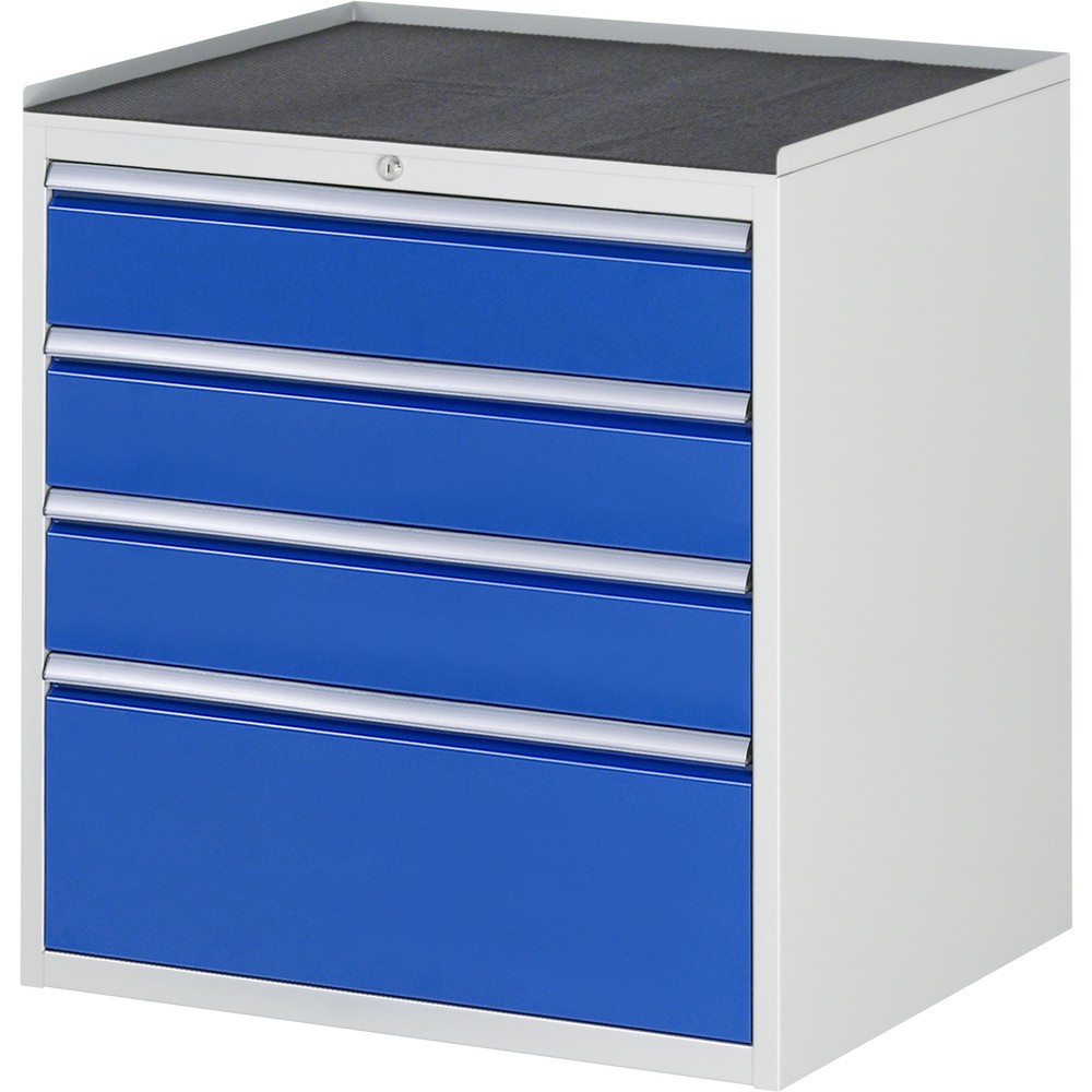 Immagine del prodotto: RAU Cassettiera Serie 7000, HxLxP 825 x 770 x 650 mm, con 4 cassetti misura XL, piano in metallo