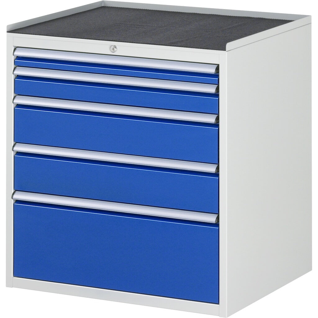 RAU Cassettiera Serie 7000, HxLxP 825 x 770 x 650 mm, con 5 cassetti misura XL, piano in metallo Immagine del prodotto: RAU Cassettiera Serie 7000, HxLxP 825 x 770 x 650 mm, con 5 cassetti misura XL, piano in metallo