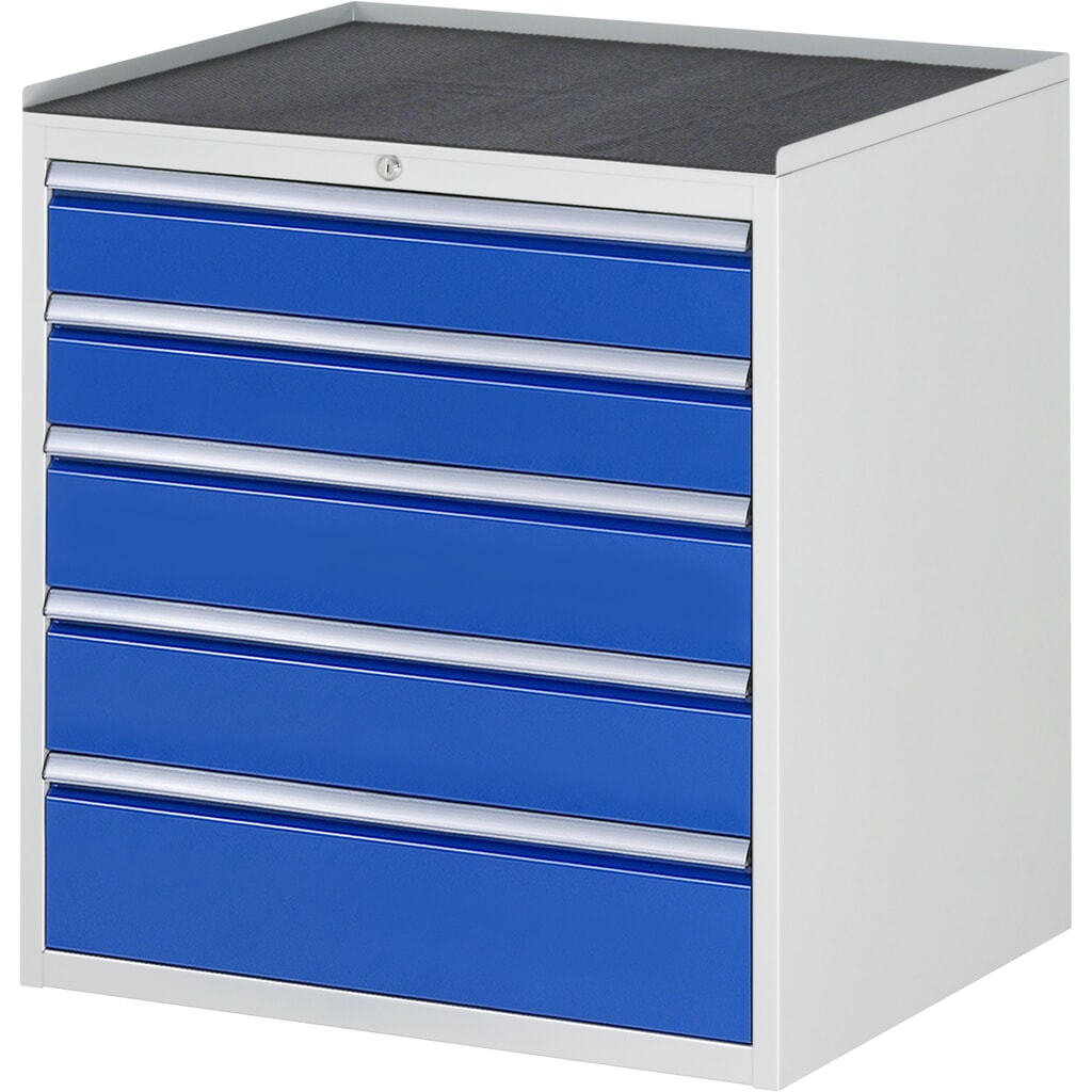RAU Cassettiera Serie 7000, HxLxP 825 x 770 x 650 mm, con 5 cassetti misura XL, piano in metallo Immagine del prodotto: RAU Cassettiera Serie 7000, HxLxP 825 x 770 x 650 mm, con 5 cassetti misura XL, piano in metallo