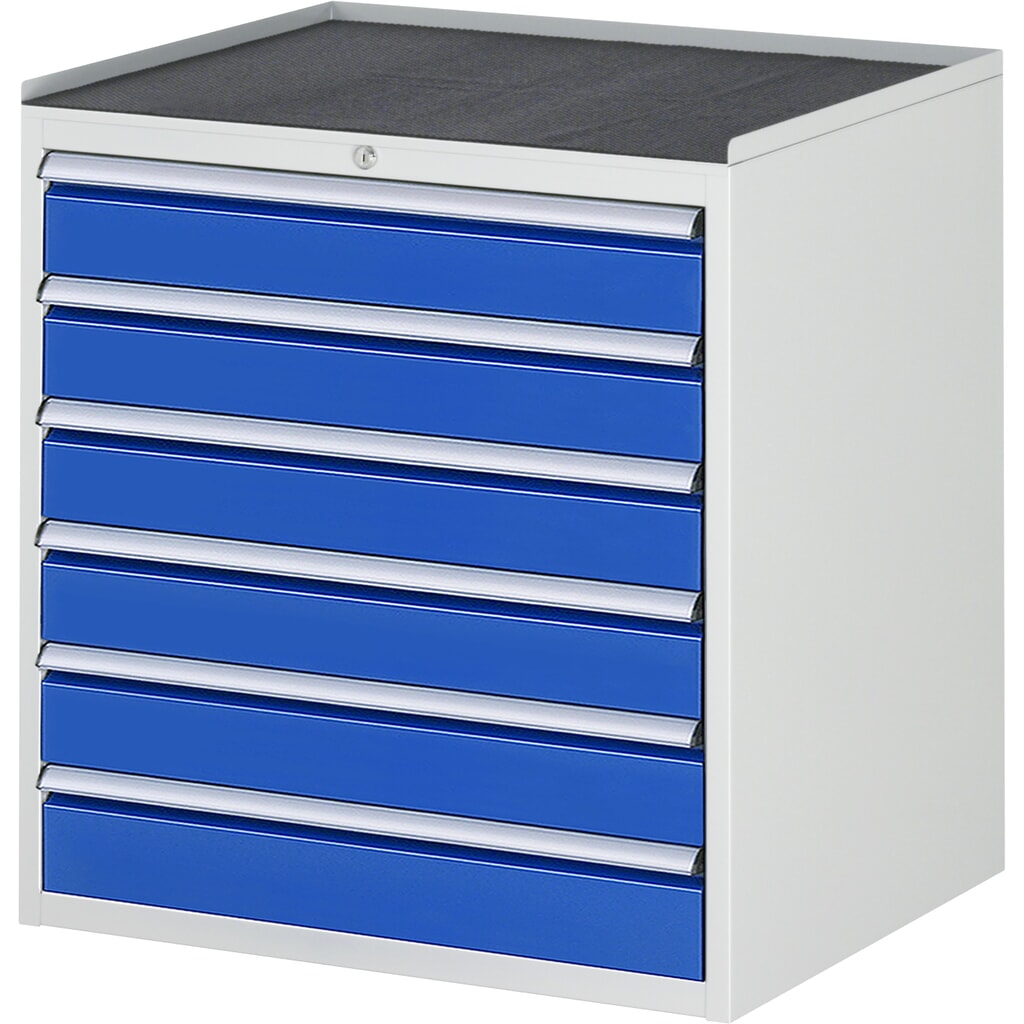 RAU Cassettiera Serie 7000, HxLxP 825 x 770 x 650 mm, con 6 cassetti misura XL, piano in metallo Immagine del prodotto: RAU Cassettiera Serie 7000, HxLxP 825 x 770 x 650 mm, con 6 cassetti misura XL, piano in metallo