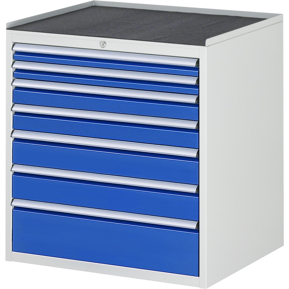 Immagine del prodotto n. 1: Cassettiera RAU Serie 7000, AxLxP 825 x 770 x 650 mm, 7 cassetti 2 x 60, 2 x 90, 2 x 120, 1 x 180 mm, piano di lavoro in metallo